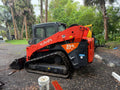 Kubota 97-2 High Flow Skid Steer Rental - Smooth Bucket, Tooth 3-1 bucket, Grapple, Forks, Tree Boom, Brush Cutter and More
